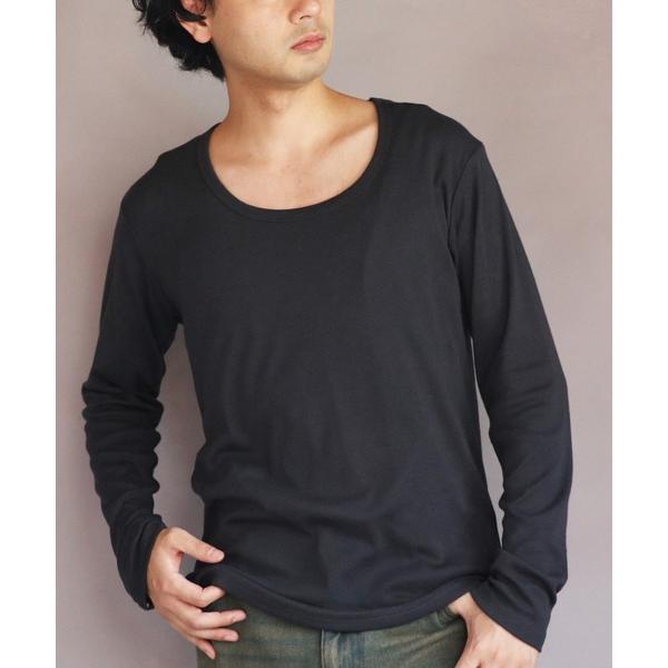 tシャツ T/CフライスUネック長袖Tシャツ メンズ レディース