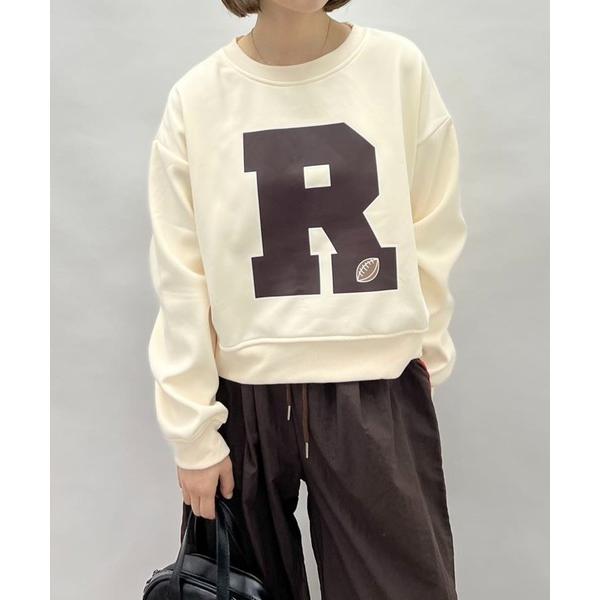 トレーナー スウェット サガラワッペンオーバーサイズスウェット レディース