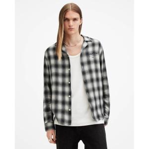 シャツ UNDERGROUND LOGO CHECK LONG SLEEVE SHIRT | アンダーグラウンド ロゴ チェック 長袖 シャツ メンズ