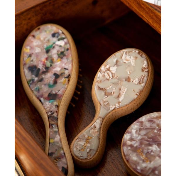 ヘアブラシ 上質なピーチウッドと天然毛で叶える美髪ケア-koora-ヘアーブラシ