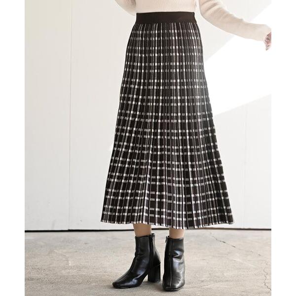 スカート ニットプリーツスカート