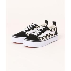 スニーカー VANS ヴァンズ 17-22 OLD SKOOL オールドスクール V36PS BLK/WHT CHECK キッズ 子供 男の子 女の子