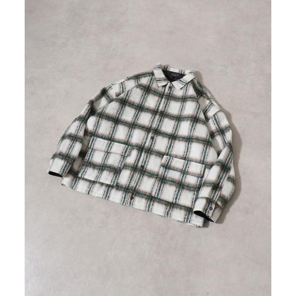 カバーオール Shaggy check coveralls / シャギーチェックカバーオール uni...