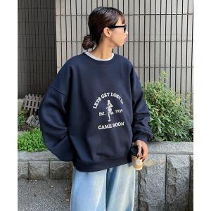 トレーナー スウェット アソートデザインロゴスウェット レディース