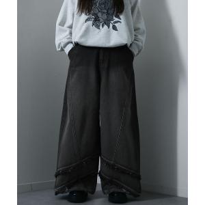 ジーンズ ヴィンテージアソート ワイドシルエット袴デニムパンツ メンズ レディース