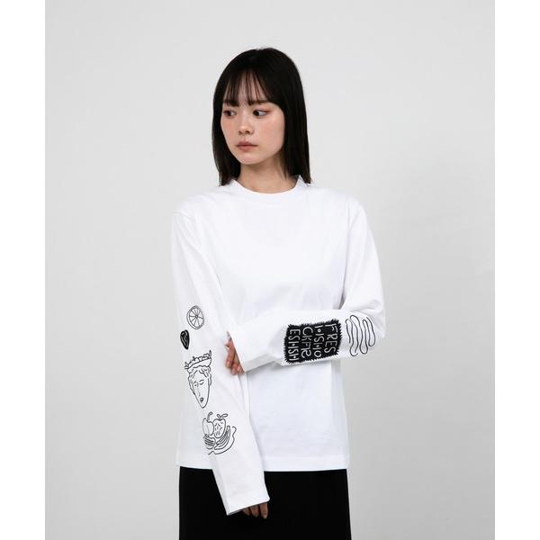 tシャツ ”FRUIT” norahi 天竺ロンT レディース メンズ