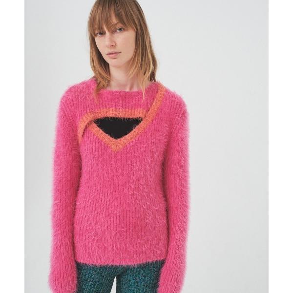 ニット セーター long hair knit レディース