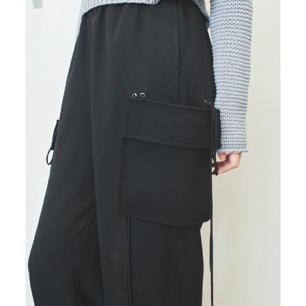 スラックス パンツ pockets easy trousers レディース