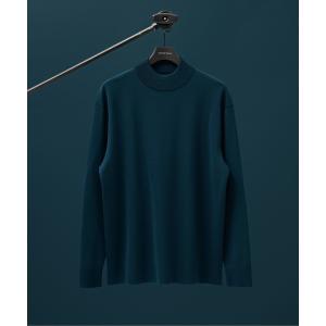 1PIU1UGUALE3 RELAX バックロゴカモ柄ネックニット メンズ 長袖 秋冬