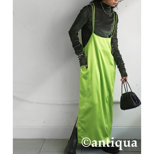 サロペット オーバーオール グロッシーサロペットスカート レディース