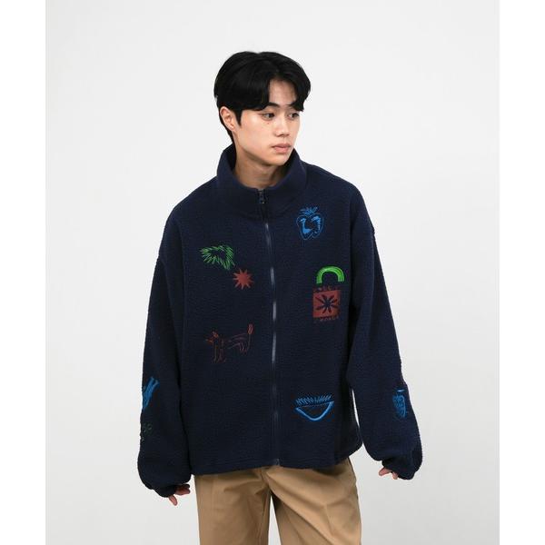 コート アウター ”FRUIT” norahi ジップアップボアジャケット レディース メンズ