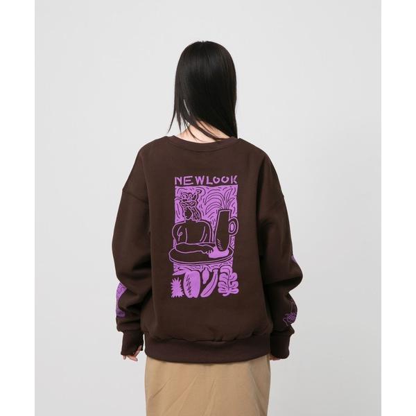 トレーナー スウェット ”FRUIT” norahi 裏起毛クルースウェット レディース メンズ