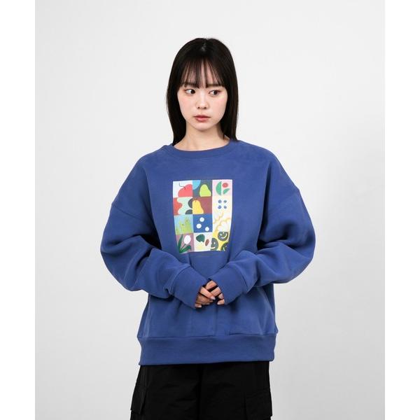 トレーナー スウェット “FRUIT” kana akiyama 裏起毛クルースウェット レディース...