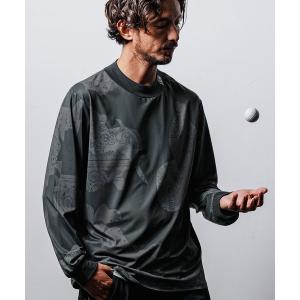 tシャツ mlt4915- 1M1S camouflage mock neck cut＆sew カットソー メンズ