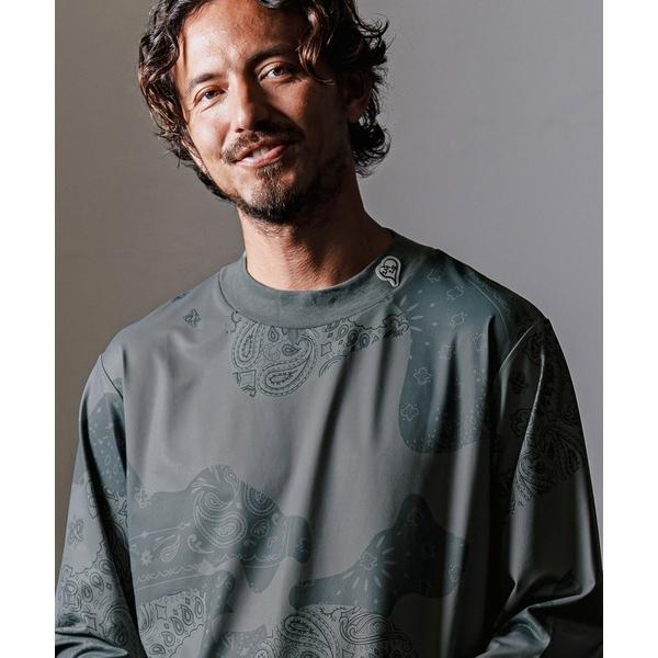 tシャツ mlt4915- 1M1S camouflage mock neck cut＆sew カッ...