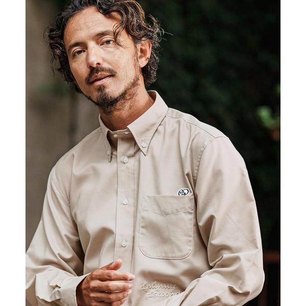 シャツ ms5831- OX B.D.shirt(cursive embroidery ＆ hidd...