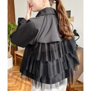 トレンチコート コート コットンライクツイルバッ...の商品画像