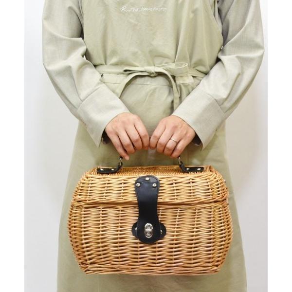 かごバッグ カゴバッグ リトルピクニックバスケット 柳