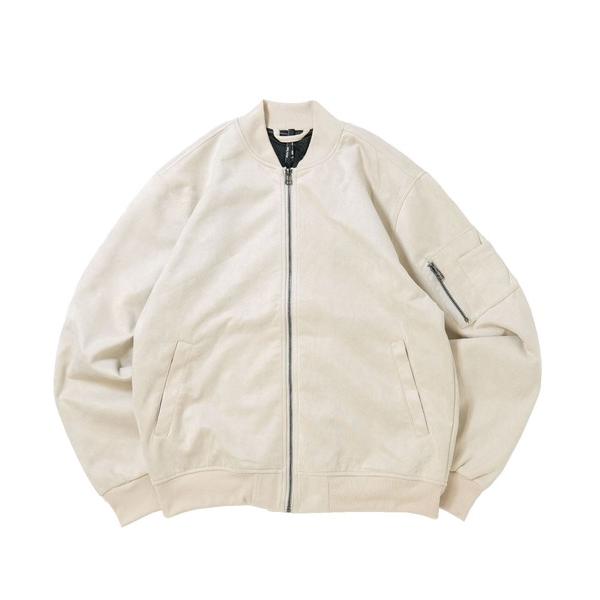 ブルゾン アウター faux suede ma-1 design blouson/スウェードタッチ ...