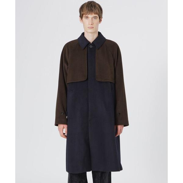 チェスターコート コート ウールビーバーブロッキングステンカラー メンズ