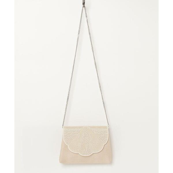 クラッチバッグ パーティーバッグ 「Swaraj/スワラージ」スカラップ手刺繍ビーズクラッチ レディ...