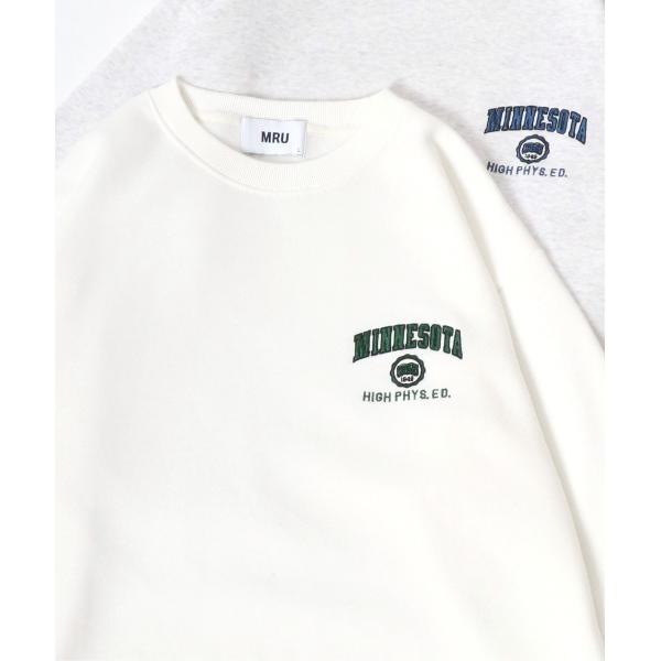 トレーナー スウェット MRU/エムアールユー 裏起毛 ミリタリー/カレッジ/髭おじさん/ハンバーガ...