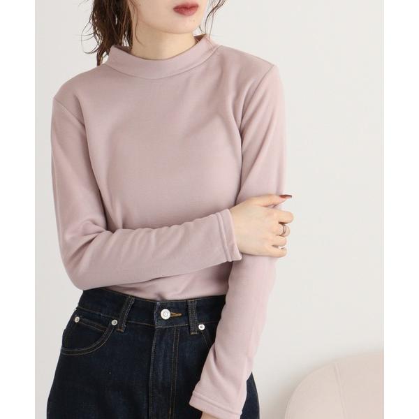 tシャツ ひまわりオイル加工ハイネック長袖 レディース