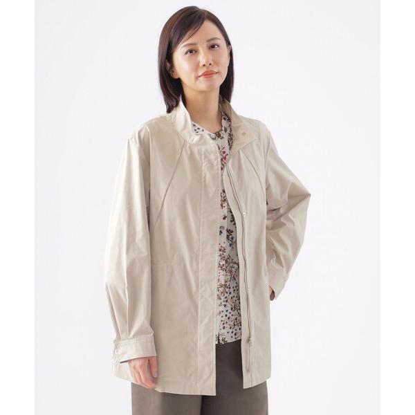 ブルゾン アウター 「はっ水」「透湿性」「花粉対策」「ウォッシャブル」グレースメモリースタンドカラー...