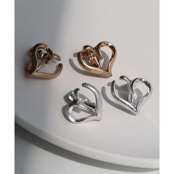 イヤリング ニュアンスハートイヤリング レディース