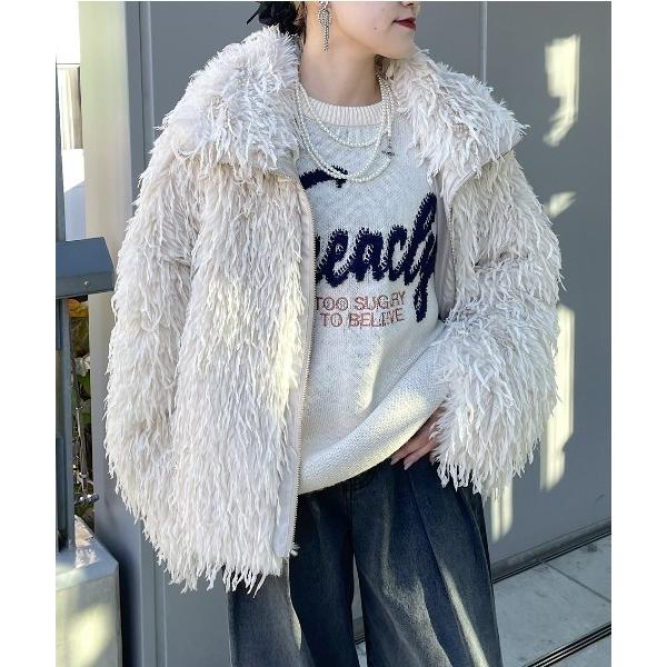 ブルゾン アウター フェザーファーブルゾン レディース