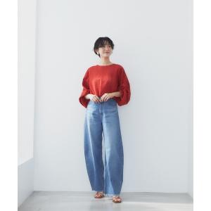 ジーンズ デニム デニムパンツ カーブテーパード ”LAURA レディース