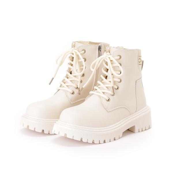 ブーツ ソリッドカラー 配色 幾何学柄 リブ ショート ブーツ レディース