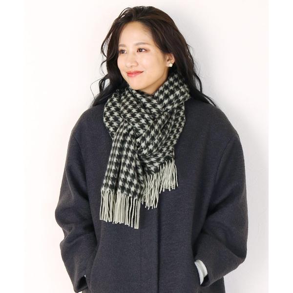 マフラー ストール カシミヤ 100%マフラー 格子柄 大判 厚手 レディース メンズ