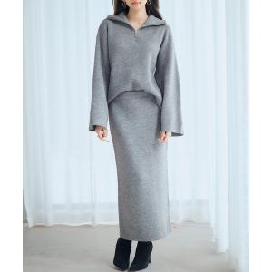 セットアップ 着回し拔群ニットセットアップ レディース
