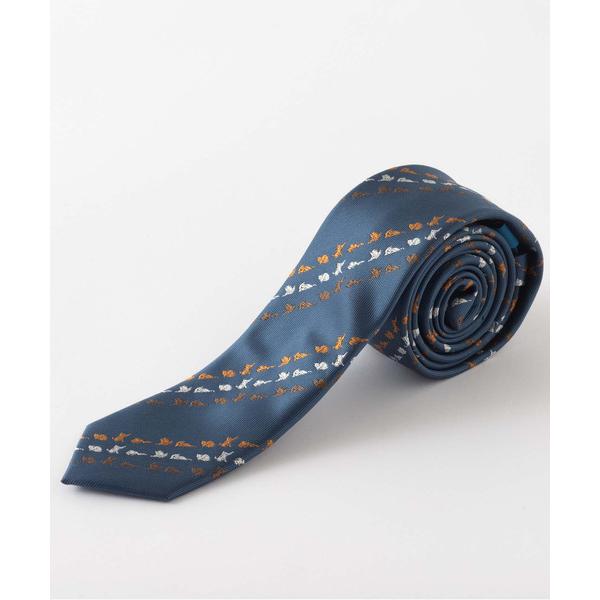 ネクタイ 「CHILLWORK by Quit Running」 猫デザイン 刺繍ネクタイ 洗えるイ...