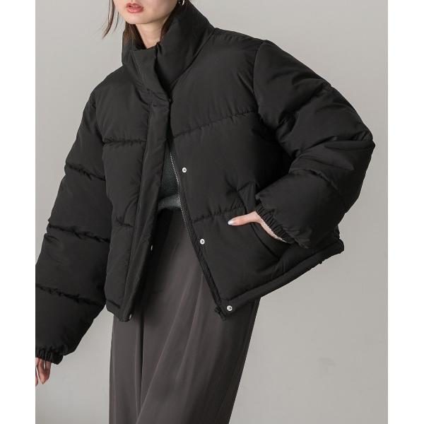 ダウンコート ダウンジャケット スタンドカラー ショート中綿パディングブルゾン レディース