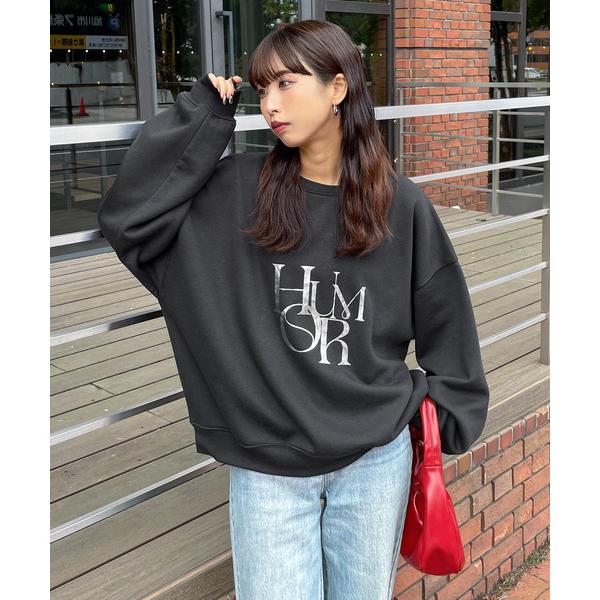 トレーナー スウェット デイリーアソートプリントロゴスウェットトレーナー レディース