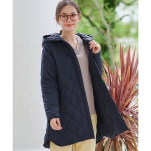 コート アウター 「安田美沙子さん着用」中綿キルティングコート レディース