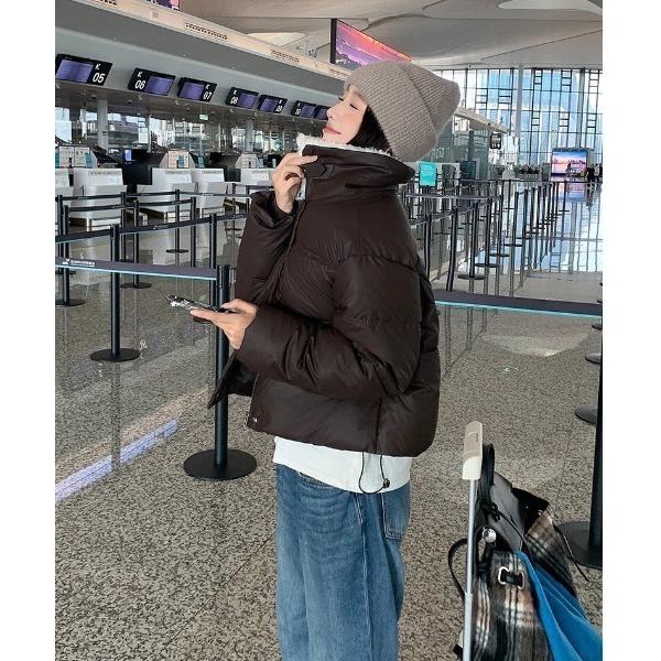 コート アウター 「LAMPOON」ボアカラー中綿ジャケット レディース