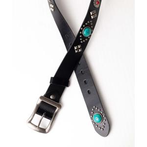 ベルト ストーン スタッズベルト レディース メンズ