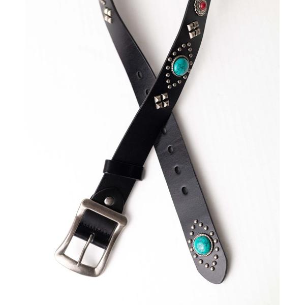 ベルト ストーン スタッズベルト レディース メンズ