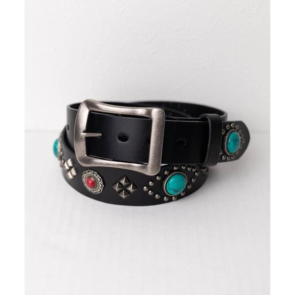 ベルト ストーン スタッズベルト レディース メンズ