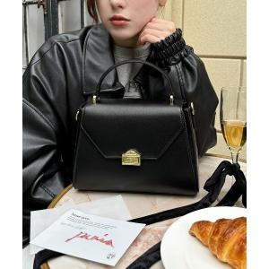 ショルダーバッグ バッグ mytwilight PARISモチーフ 台形ミニバッグ レディース