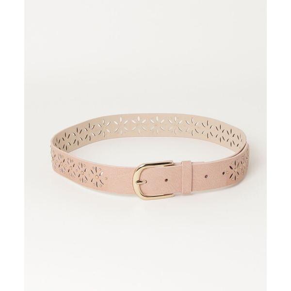 ベルト 「フラワーモチーフ スタッズベルト レディース メンズ