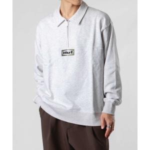 HUF（ハフ） トレーナー スウェット HARRISON 1/4 ZIP FLEECE ハーフ