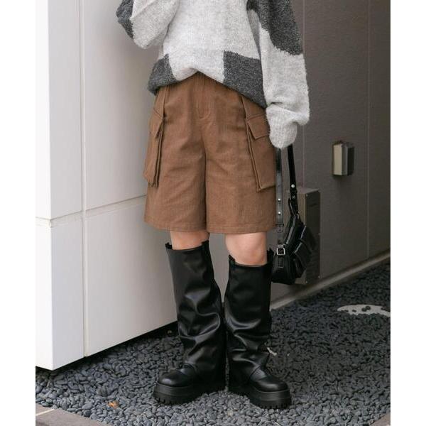 パンツ フラップポケットショートパンツ レディース