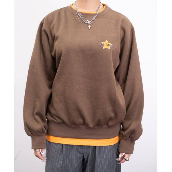 トレーナー スウェット bi-color layerd sweat メンズ レディース