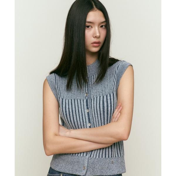 ベスト ジレ KIRSH CHERRY CAP SLEEVE KNIT VEST キルシー チェリー...