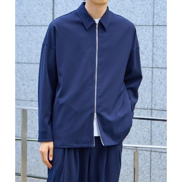 シャツ STUDIOUS別注 OVERSIZED L/S SHIRT/洗濯機洗い可能/防シワ/ストレ...
