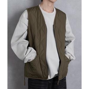ダウンベスト ベスト 「TAION」MILITARY W-ZIP V NECK DOWN JKT TAION-101ZML-1 メンズ レディース